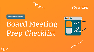 airCFO Board Meeting Checklist